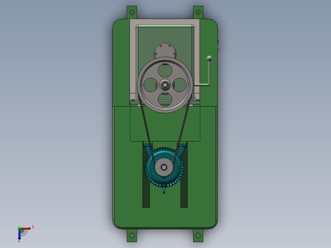 缸套专用珩磨机整体设计俯视图