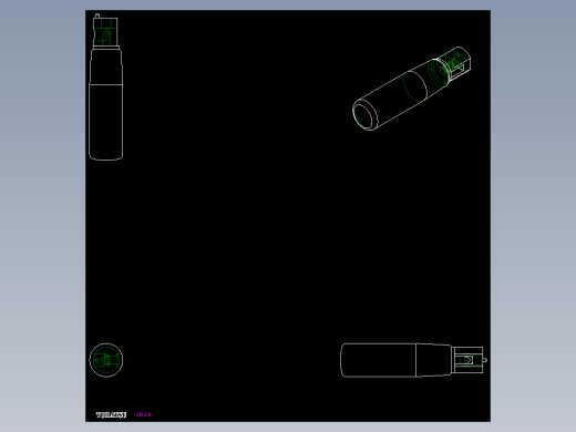 把手(折疊迴轉)SFR-2D多系列多零件图纸模型