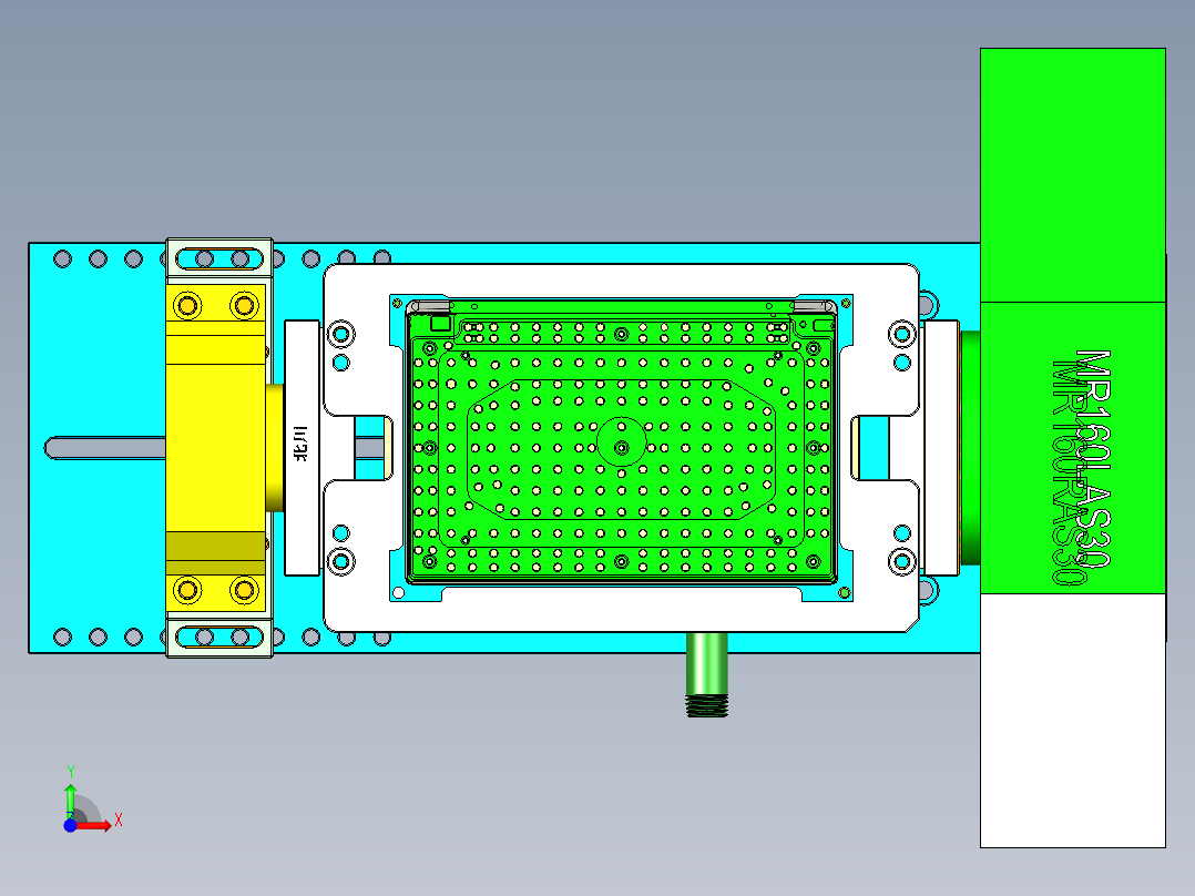 ZAZ00-A-笔记本CNC工装夹具三维模型CNC6-0520前视图