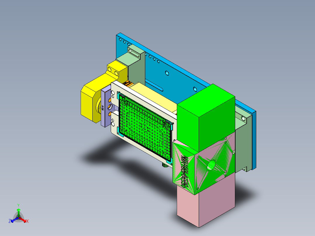 ZAZ00-A-笔记本CNC工装夹具三维模型CNC6-0520正等轴测图
