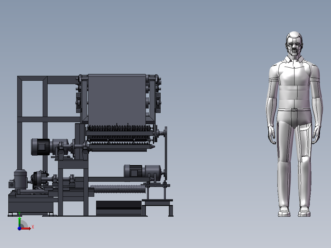 收卷机sw22前视图