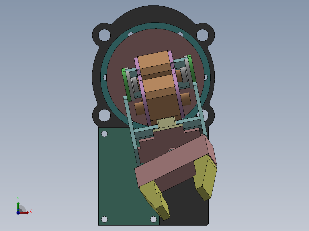 6自由度机械臂前视图