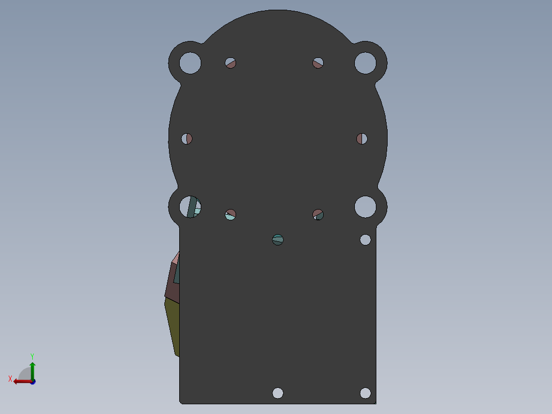 6自由度机械臂后视图