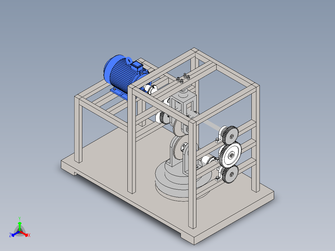 辊压机正等轴测图