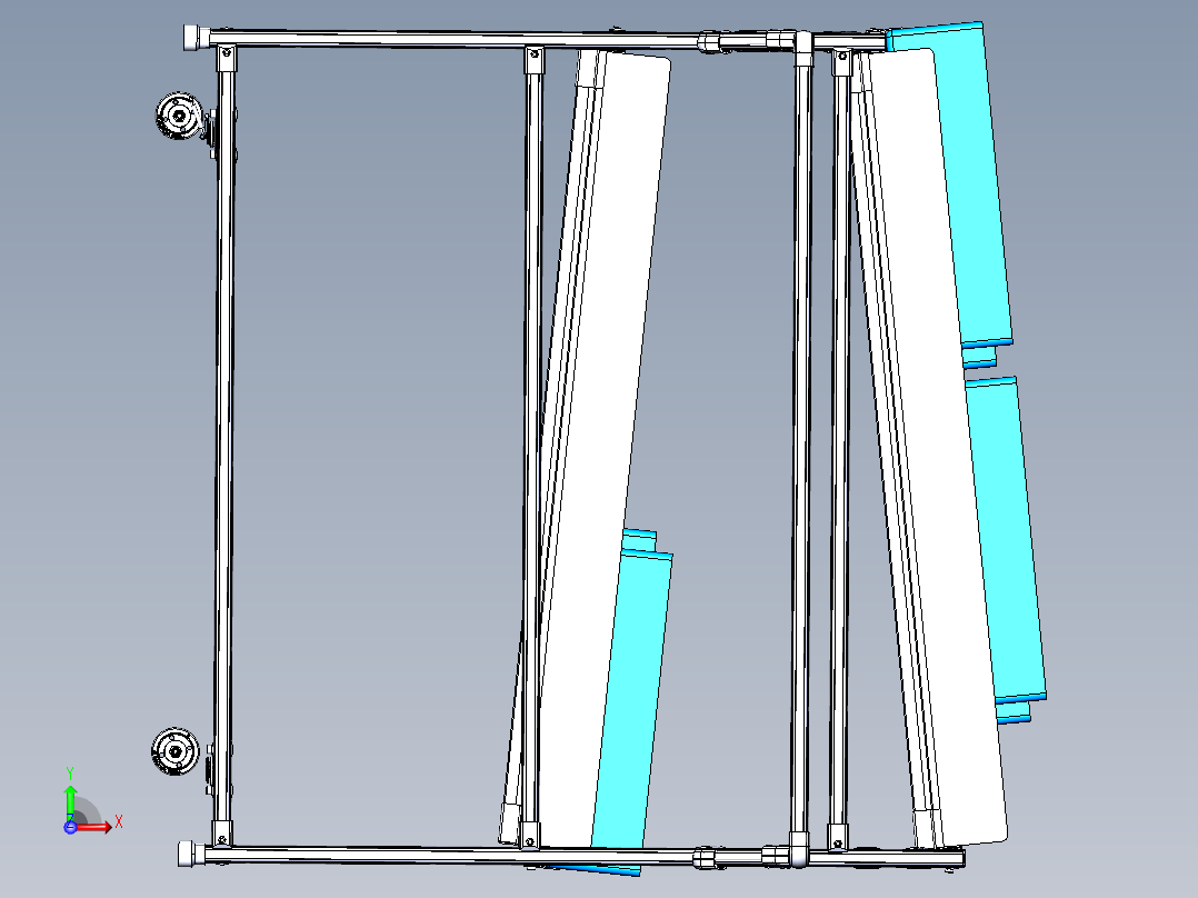 精益管料架前视图