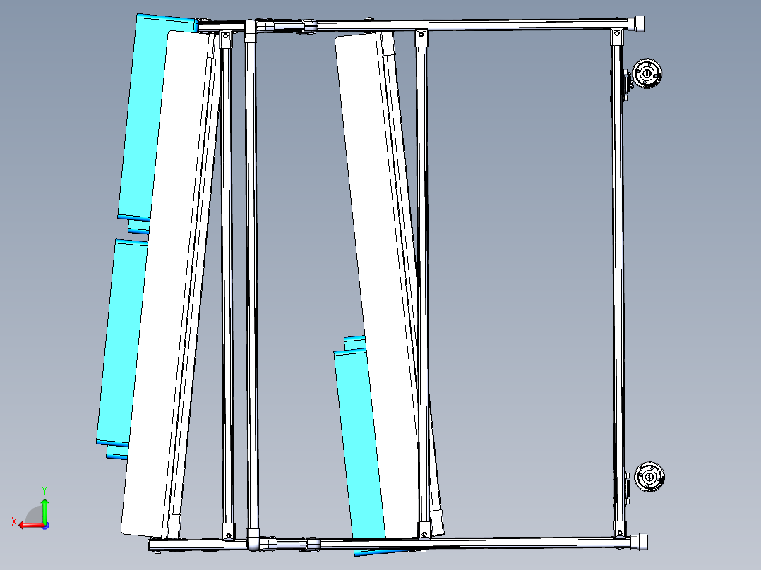 精益管料架后视图
