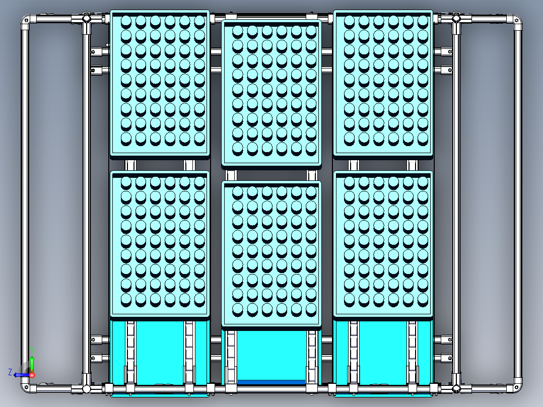 精益管料架右视图