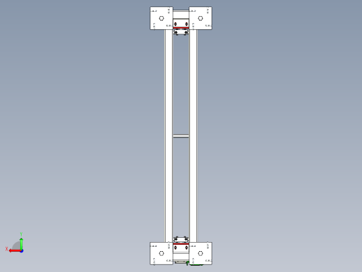 大跨距头尾座式变位机设计后视缩略图