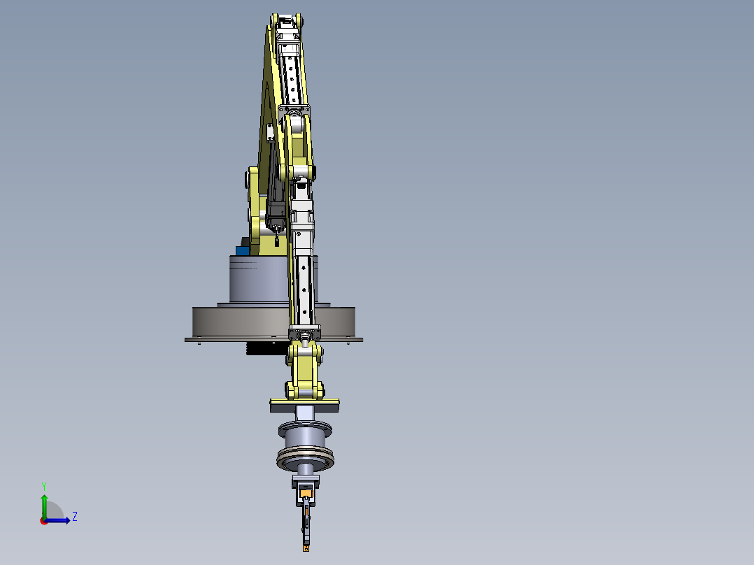 电缸驱动机械臂左视图