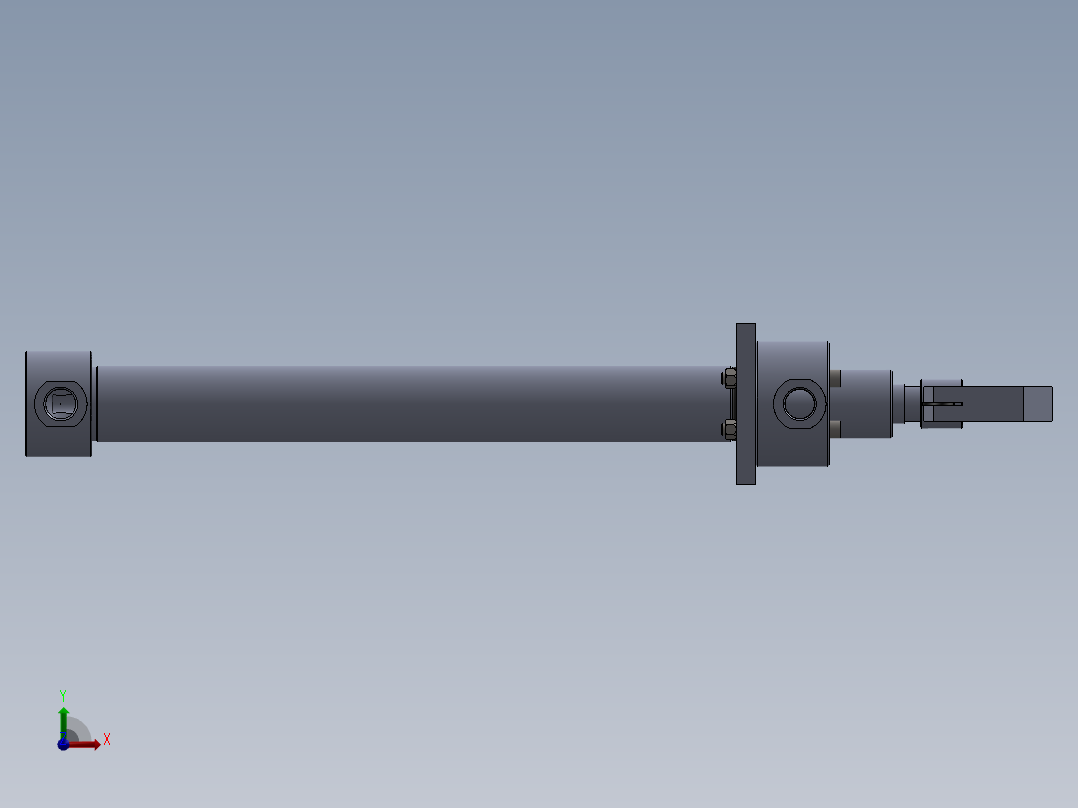 铣削型液压缸....zip前视图