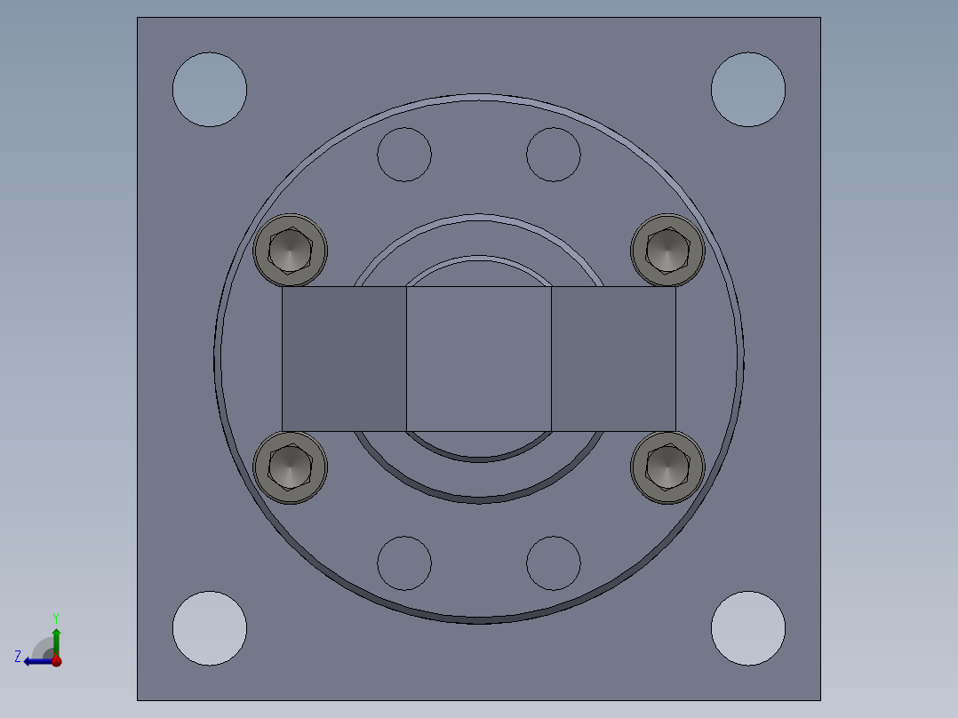 铣削型液压缸....zip右视图