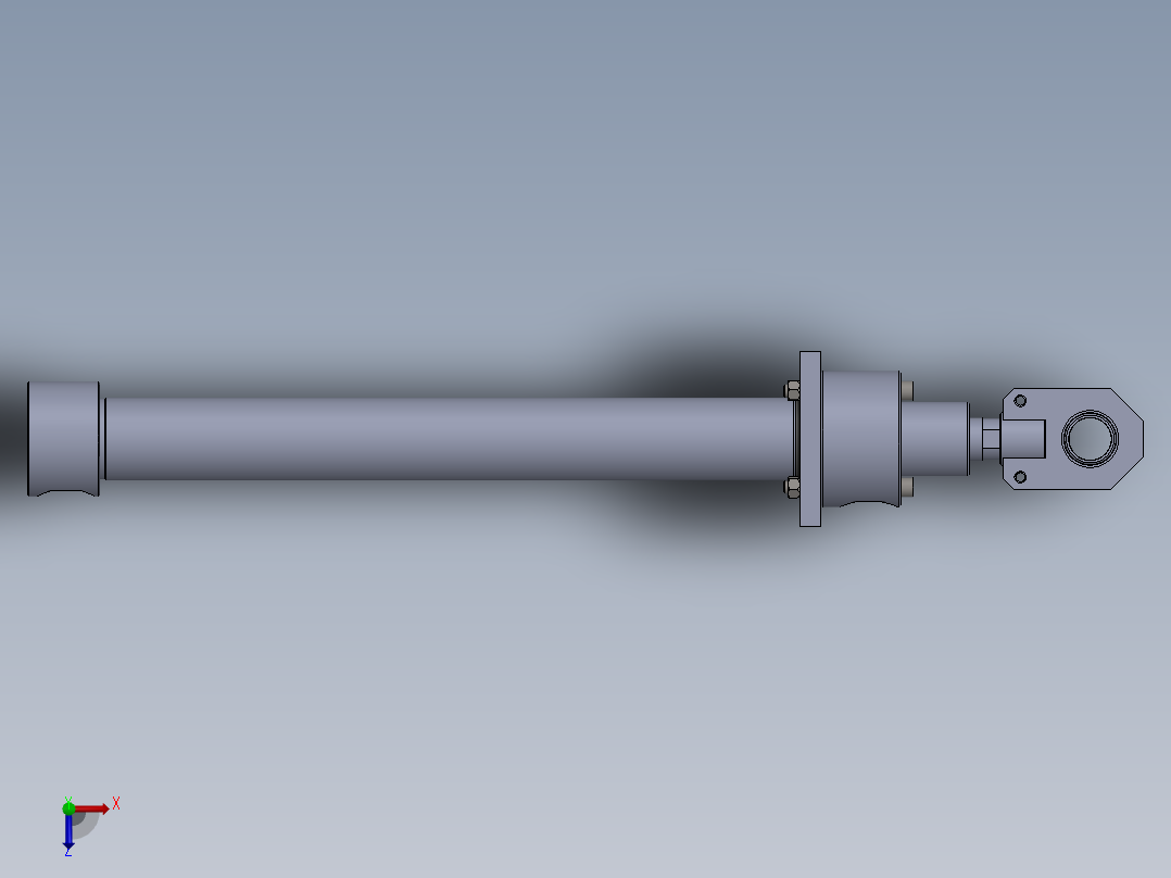 铣削型液压缸....zip俯视图