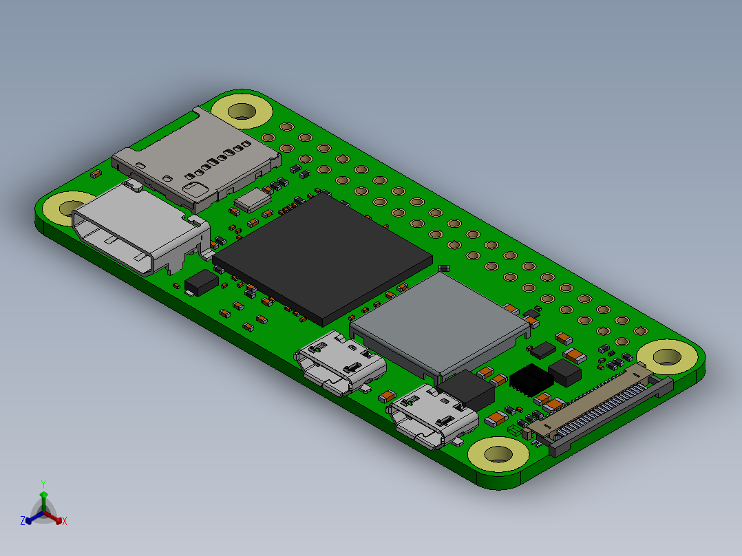 树莓派(27)正等轴测图