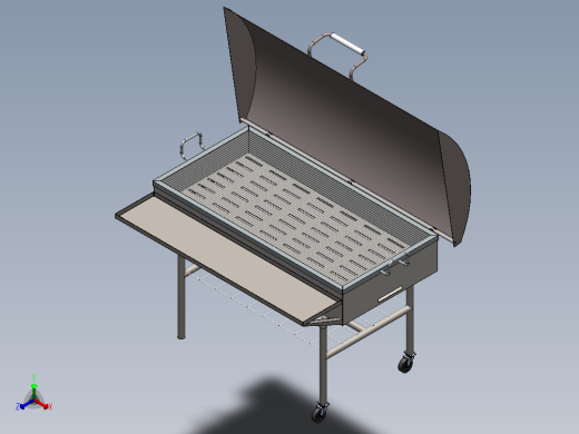 烧烤架 烧烤箱 3D模型SolidWorks三维设计图