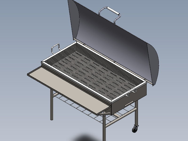 烧烤架 烧烤箱 3D模型SolidWorks三维设计图