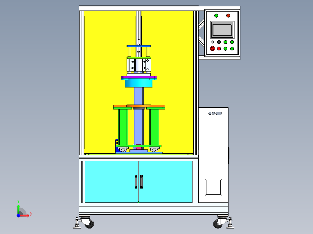 气密性检测设备前视图