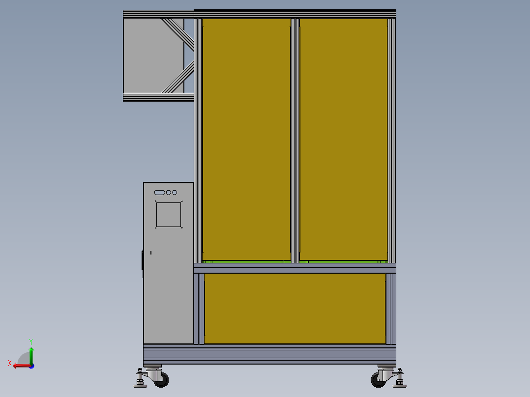 气密性检测设备后视图