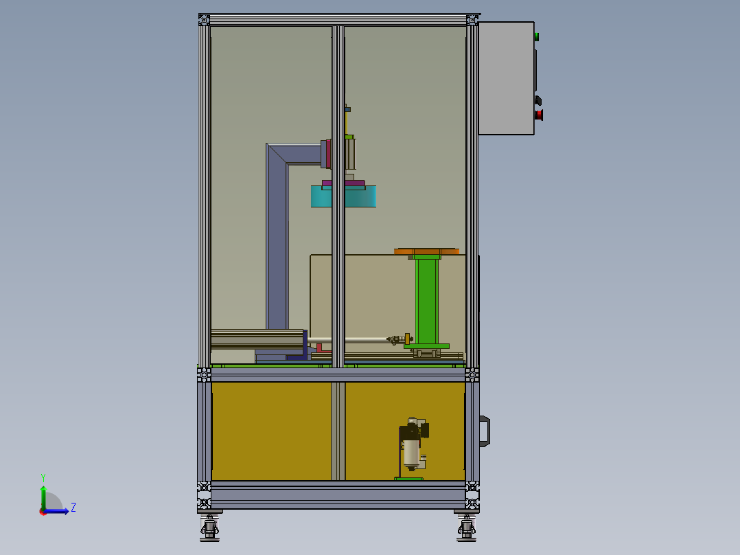 气密性检测设备左视图