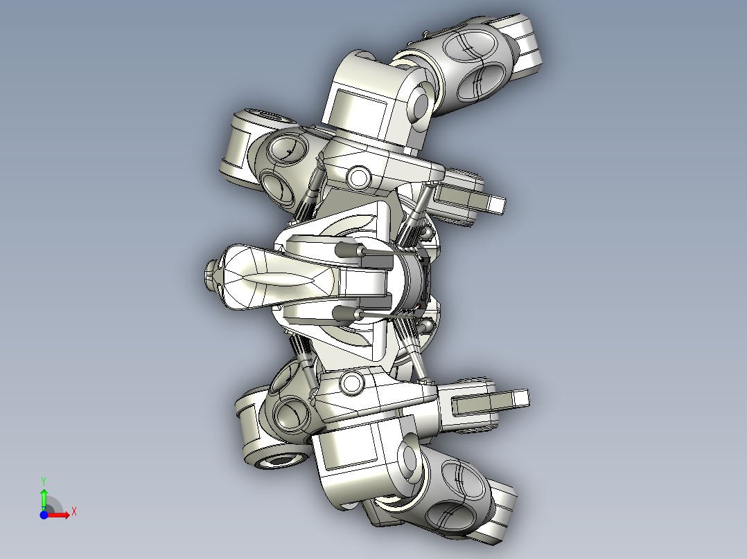星际机器人（结构详细）前视图