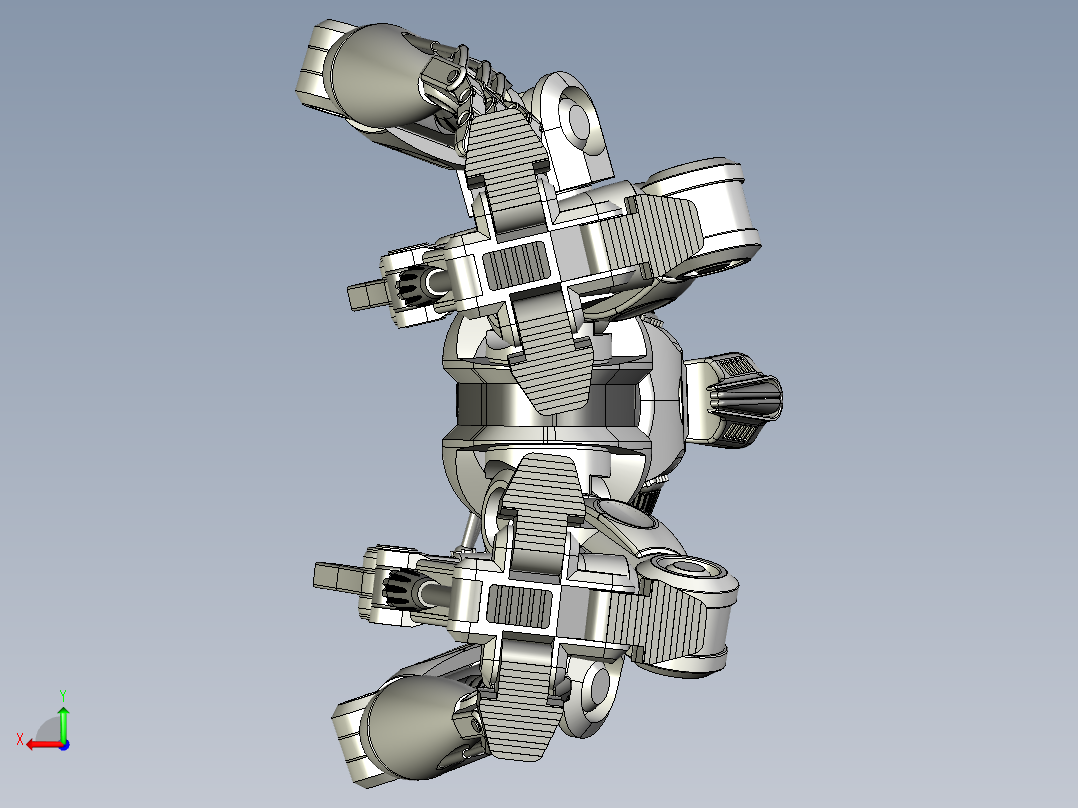 星际机器人（结构详细）后视图