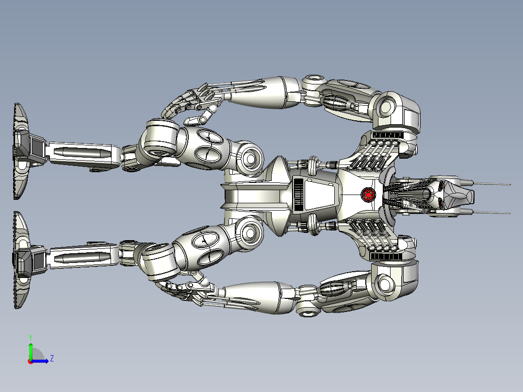 星际机器人（结构详细）左视图