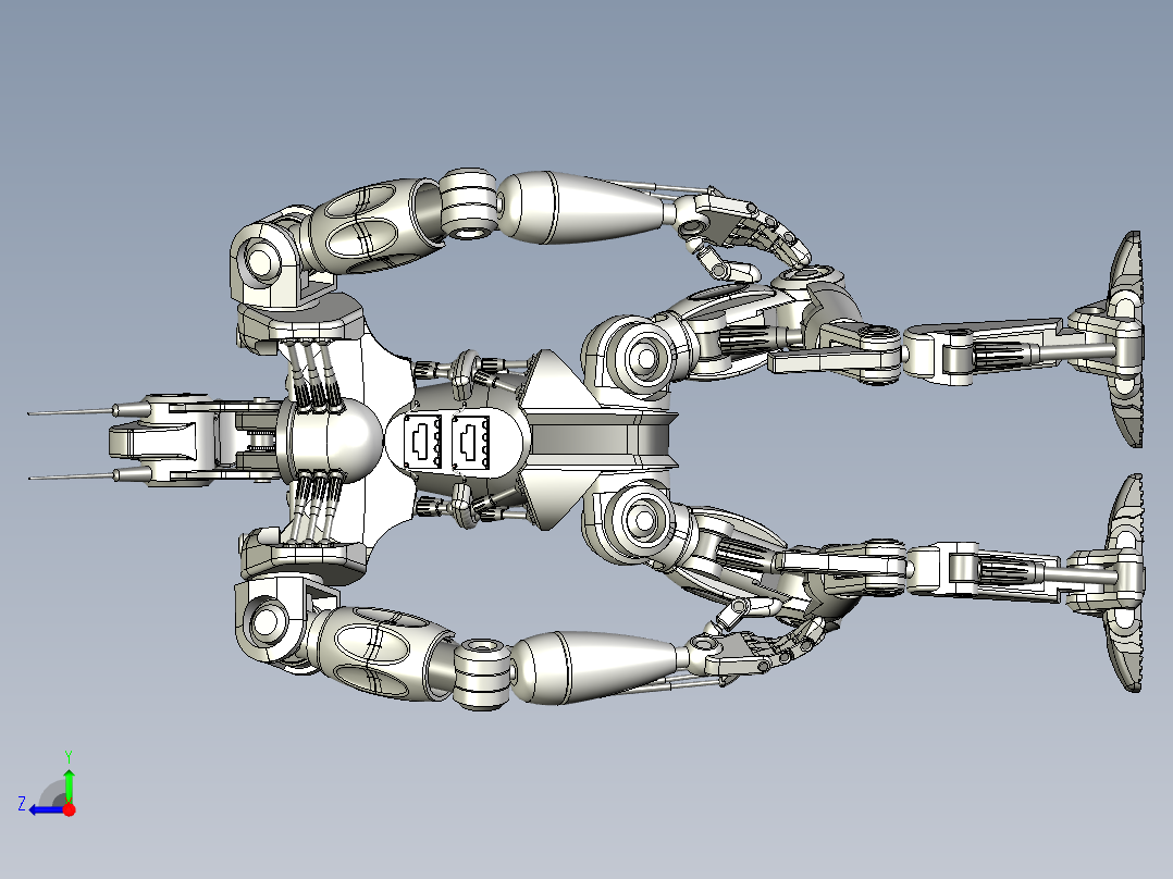 星际机器人（结构详细）右视图