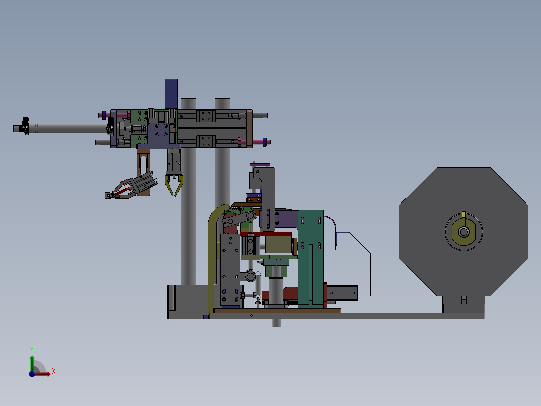 电阻供料机构前视图