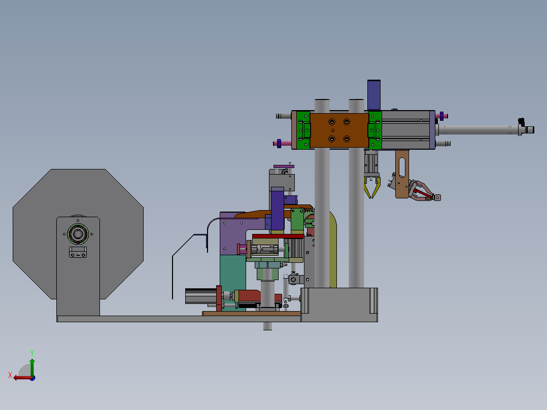 电阻供料机构后视图