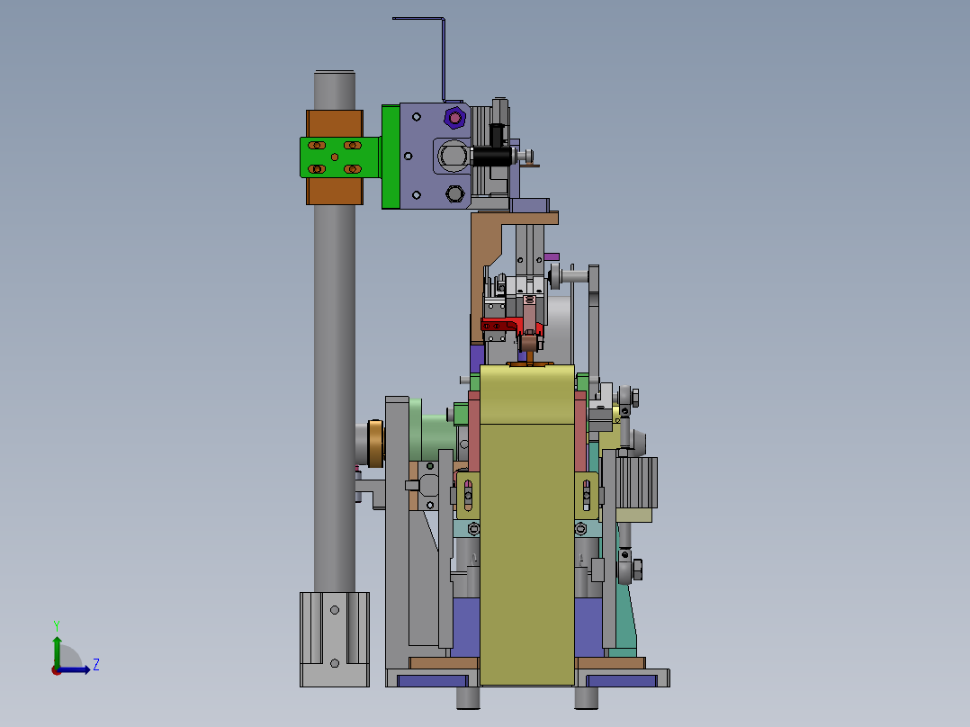 电阻供料机构左视图