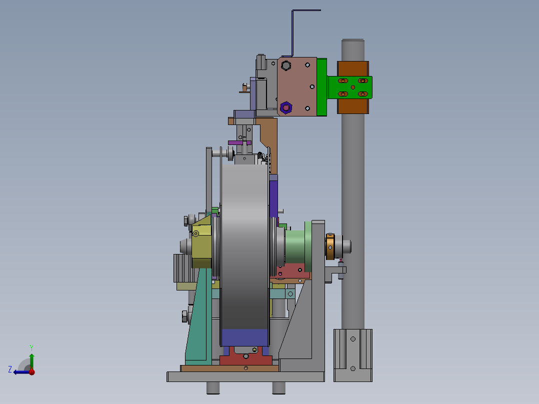 电阻供料机构右视图