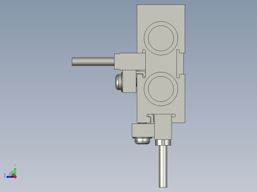 XH双轴气缸料仓-TN10X30S(0)+(CMSJ-2)右视缩略图
