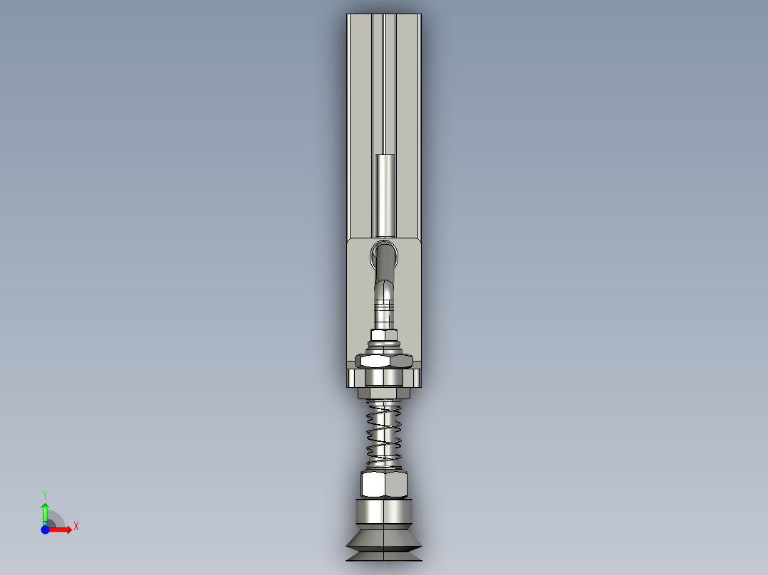 气动锁定系统前视图