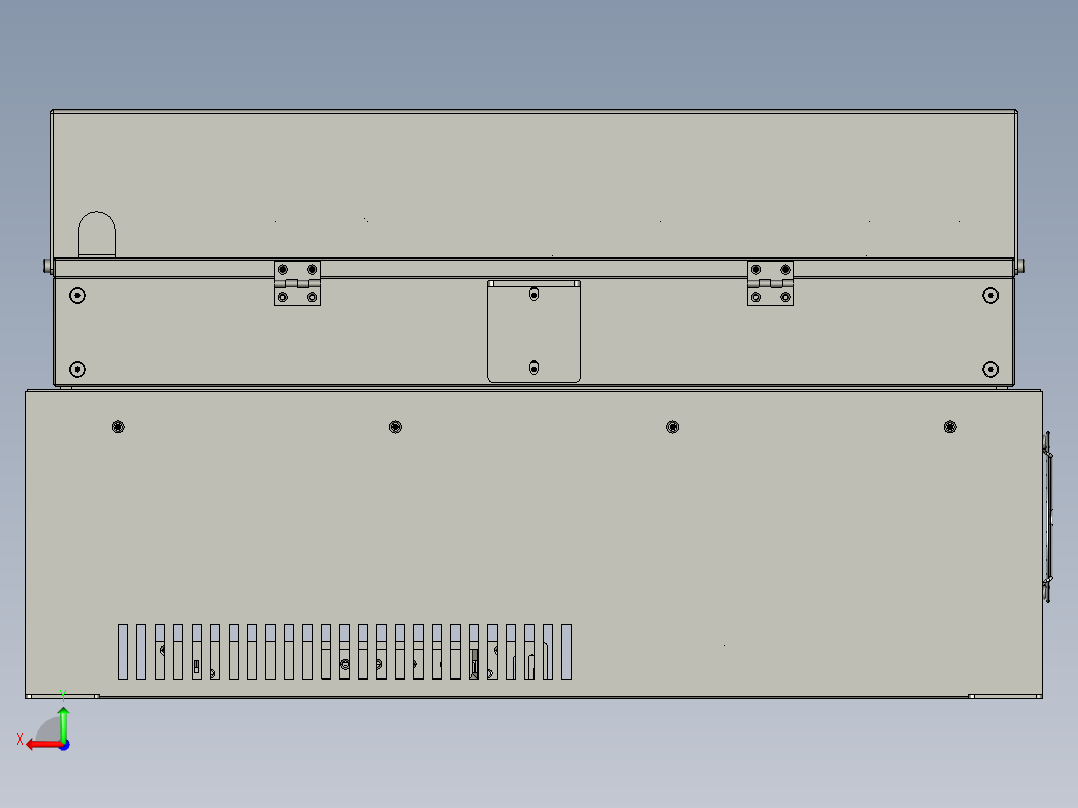 电子加速器的冷却恒温机后视图
