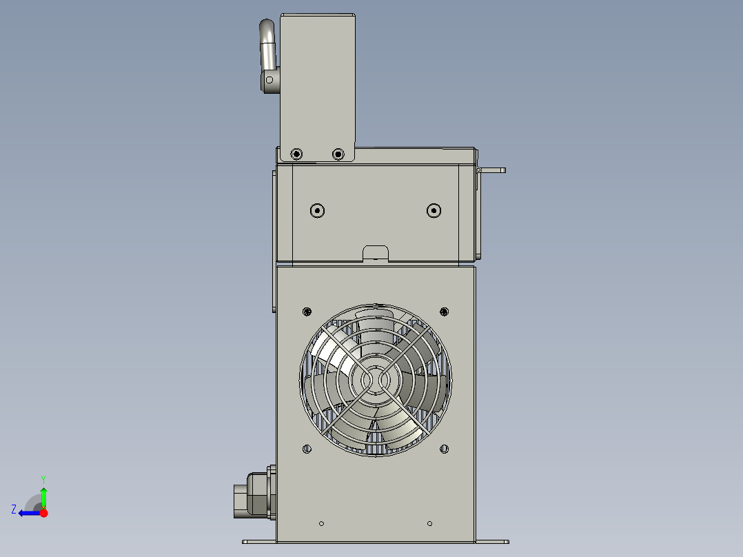 电子加速器的冷却恒温机右视图