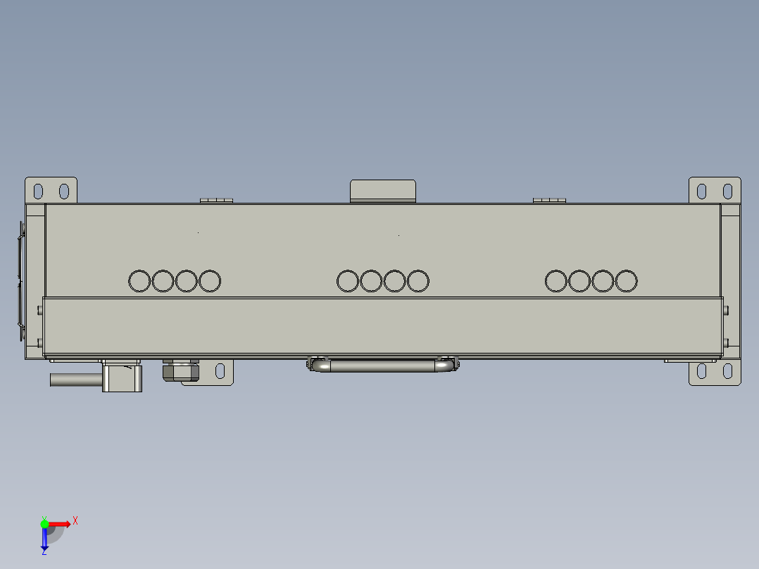 电子加速器的冷却恒温机俯视图