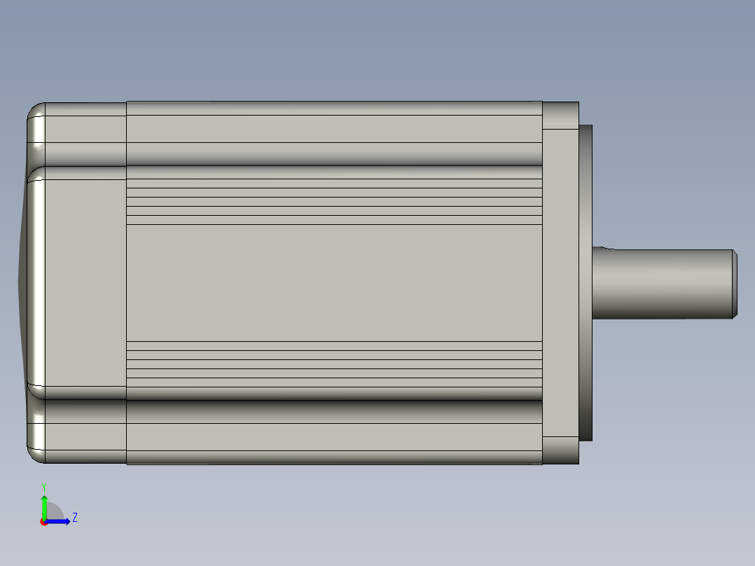 三洋伺服电机R2AAB8075左视图