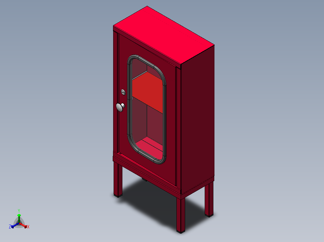 消防箱正等轴测图