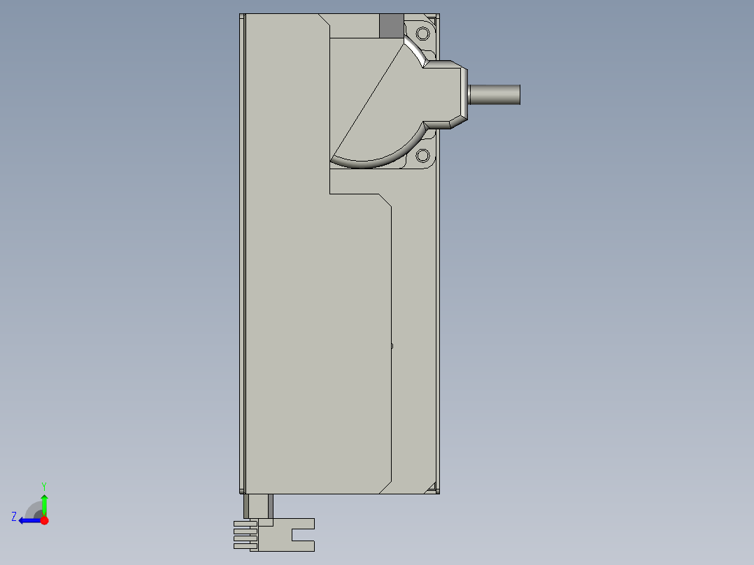 YWP200K4-07A-01-00送片组件右视图