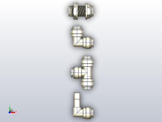 塑料快速接头前视缩略图