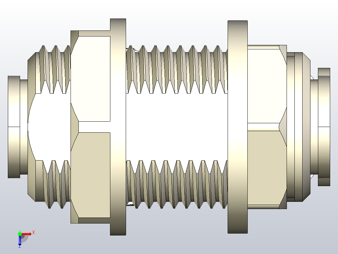 塑料快速接头俯视图