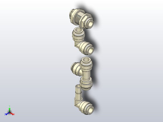 塑料快速接头正等轴测缩略图
