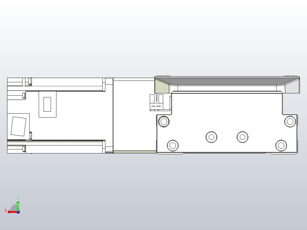皮带直线轴双滑块型TPA-GCBS-150-P80-L175-DL-M75-N3后视图
