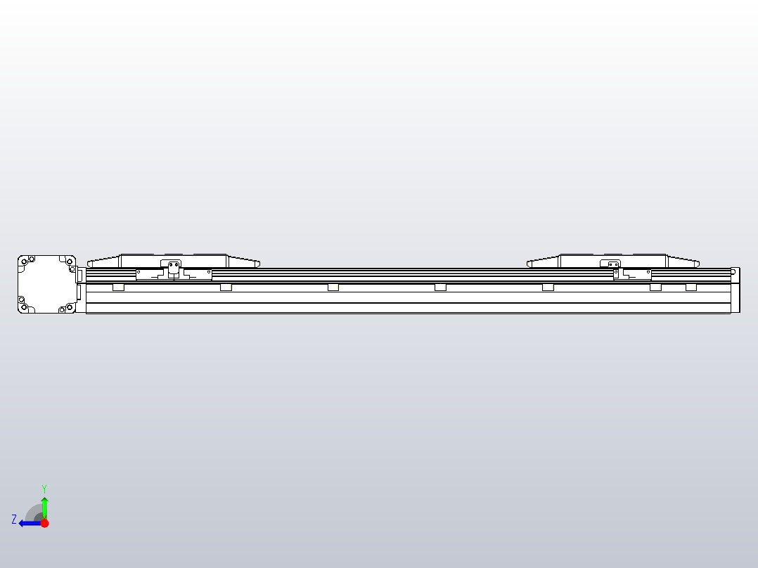 皮带直线轴双滑块型TPA-GCBS-150-P80-L175-DL-M75-N3右视图