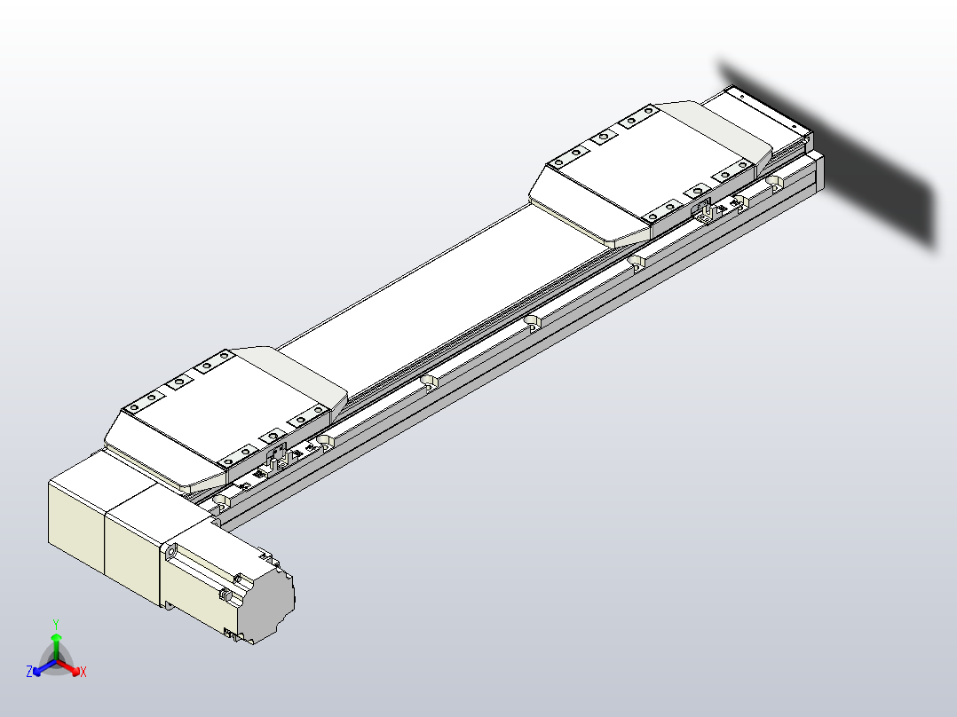 皮带直线轴双滑块型TPA-GCBS-150-P80-L175-DL-M75-N3正等轴测图