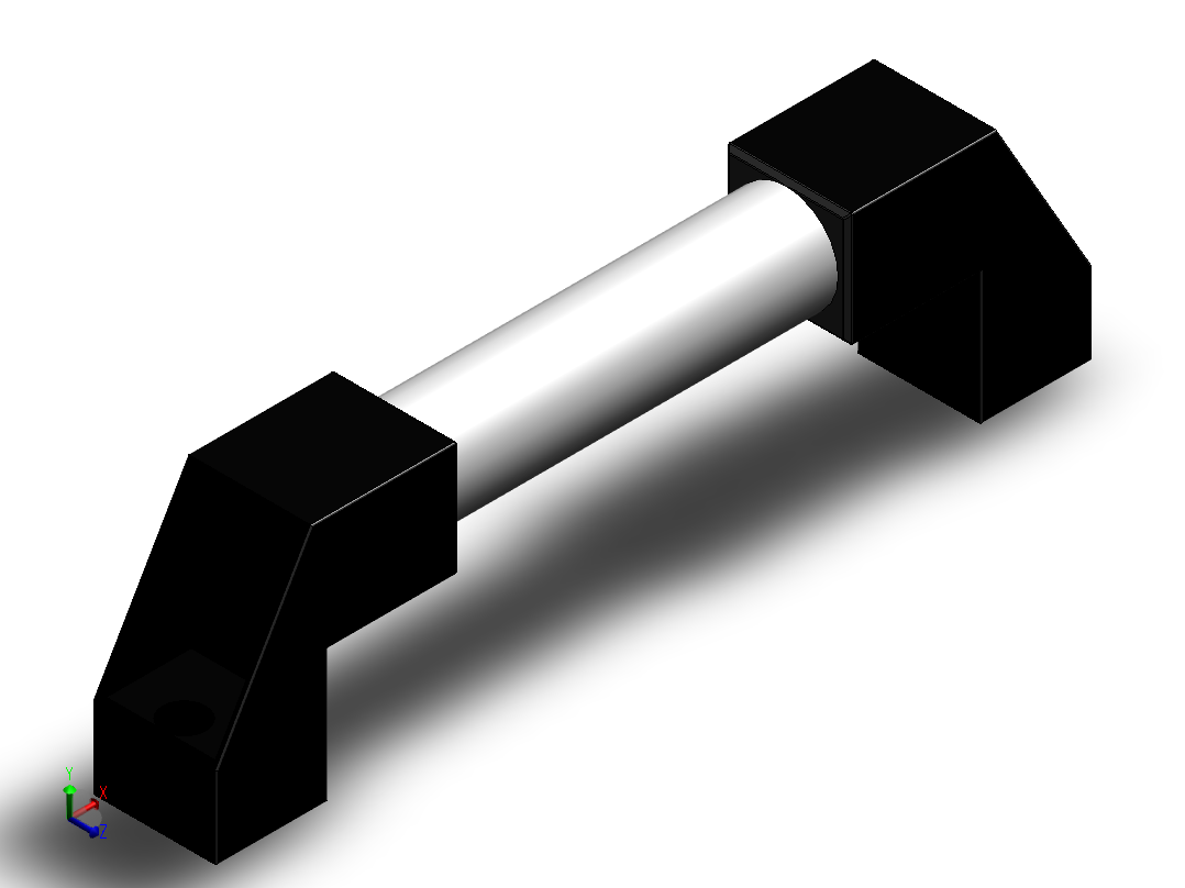 HY8315.7圆形长拉手[HY8315-7＼A=250]主视图