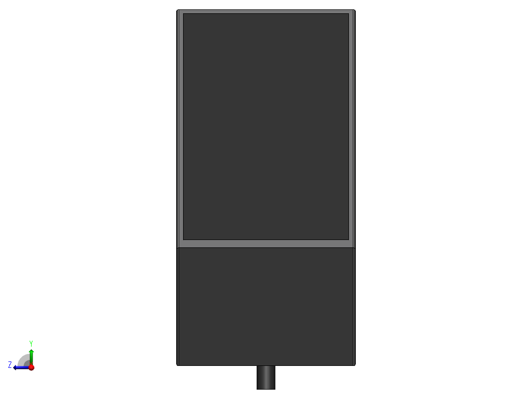 HY8315.7圆形长拉手[HY8315-7＼A=250]后视图