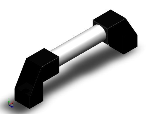 HY8315.7圆形长拉手[HY8315-7＼A=250]正等轴测缩略图