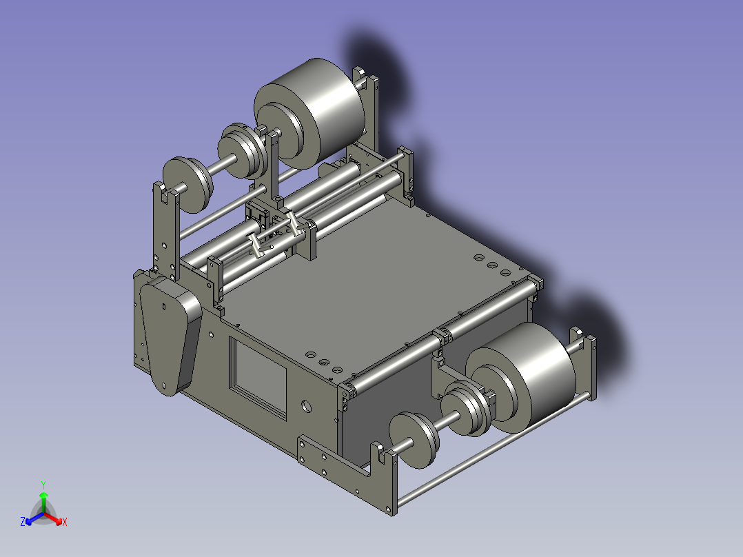 导光板自动吸附上贴膜机主视图