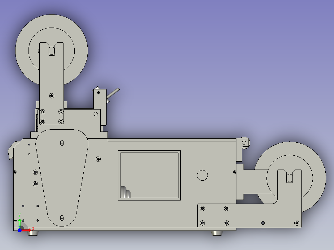 导光板自动吸附上贴膜机前视图