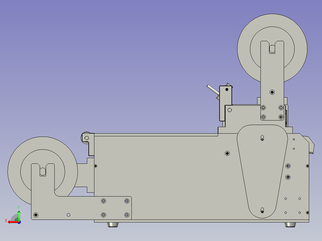 导光板自动吸附上贴膜机后视图